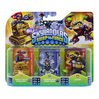 Igrača Scorp/Chop Chop/Heavy Duty Sprocket Skylanders SWAP Force Merch