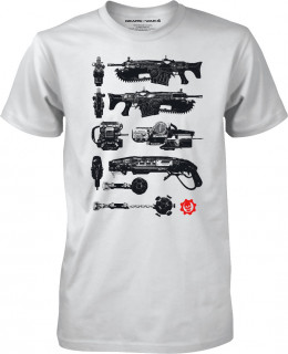 Gears of War 4 - Gun Tower (črna) majica M Merch