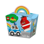 LEGO DUPLO Hasičský vrtuľník a policejné auto (10957) 