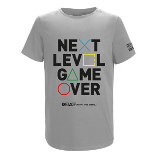 Majica HELL Gamer Next Level Game Over siva (M) Merch