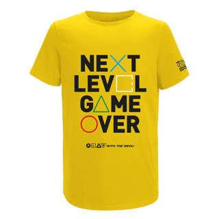 Majica HELL Gamer Next Level Game Over rumena (L) Merch