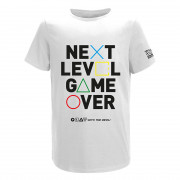 Bela majica s kratkimi rokavi HELL Gamer Next Level Game Over (M) 