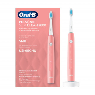 Oral-B Pulsonic Slim Clean 2000 roza električna zobna ščetka Dom