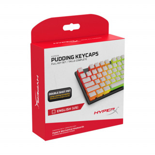 HyperX Pudding Keycaps - bele (ZDA) (4P5P5AA#ABA) PC