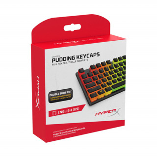 HyperX Pudding Keycaps - črne (ZDA) (4P5P4AA#ABA) PC