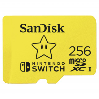 Sandisc microSDXC Kartica Nintendo Switch 256GB, 100MB/s, U3, C10, A1, UHS-1 PC