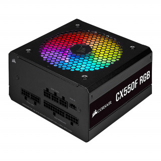 Corsair CX550F RGB napajalna enota 550 W 24-pin ATX Črna PC