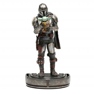 Iron Studios - The Mandalorian and Grogu Art Scale 1/10 - The Mandalorian Figura Merch