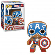 Funko Pop! Marvel: Počitnice - medenjaki Stotnik Amerika #933 Vinilna figura z kleščečo glavo 