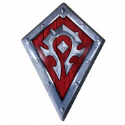 WORLD OF WARCRAFT - kovinska ploščica "Horde Shield" 