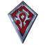 WORLD OF WARCRAFT - kovinska ploščica "Horde Shield" thumbnail