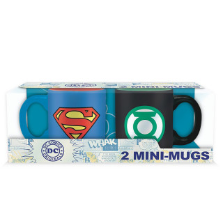 DC COMICS - Set 2 mini skodelic - 110 ml - Superman & Green Lantern Merch