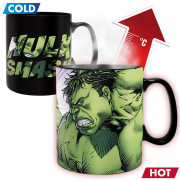 MARVEL - Vrček Heat Change - 460 ml - "HULK SMASH" 