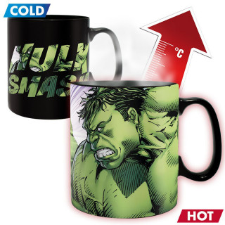 MARVEL - Vrček Heat Change - 460 ml - "HULK SMASH" Merch