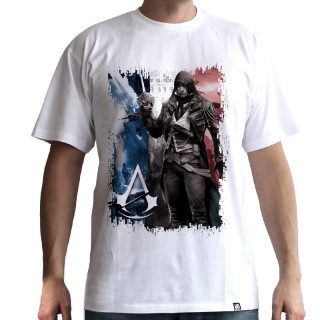 ASSASSIN´S CREED - majica s kratkimi rokavi "AC5 - Flag" bela - osnovna (M) Merch