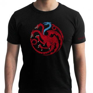 GAME OF THRONES - T-shirt Targaryen Viserion black - new fit (L) Merch