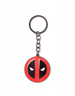 Kovinski obesek za ključe Deadpool Big Face 7 cm Merch