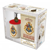 HARRY POTTER - Skodelica Pck 320 ml + obesek za ključe + zvezek "Hogwarts" 