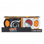 NARUTO SHIPPUDEN - Set 2 skodelic za espresso - 110 ml - Konoha & Uchiha 