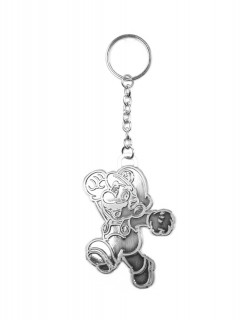 Nintendo Silver Mario obesek za ključe (MI) Merch