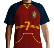 HARRY POTTER - Majica "Quidditch jersey" rdeča - premium (L) 