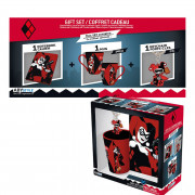 DC COMICS - Pck Mug 340ml + obesek za ključePVC + zvezek "Harley Quinn" 