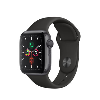 Apple Watch Series GPS, 40 mm vesoljsko sivo aluminijasto ohišje s črnim športnim pasom Mobile