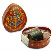 HARRY POTTER - Pck Glass + Keychain 3D + Skodelica HC "Hogwarts" EKSKLUZIVNO 