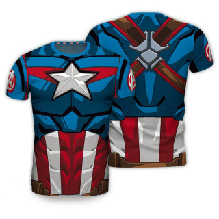 MARVEL - T-shirt cosplay "Captain America" moški L Merch