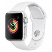 Apple Watch Series GPS, 38 mm srebrno bela s športnim paščkom 