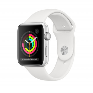 Apple Watch Series 42 mm srebrno aluminijasto ohišje z belim športnim pasom Mobile