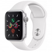 Apple Watch 40mm Silver alu. etui White Sportband 