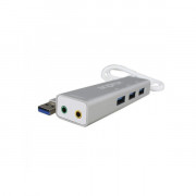 APPROX USB HUB - 5.1 USB zvočna kartica + 3 pcs USB3.0 vrata 