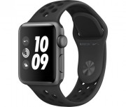 Apple Watch Series Nike 38 mm sivo aluminijasto ohišje antracit Black Nike s športnim paščkom 