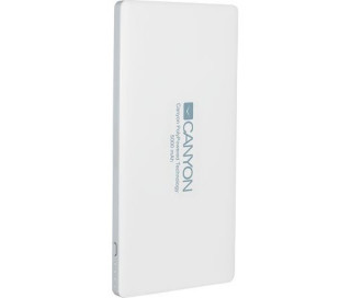 Canyon CNS-TPBP5W Slim LiPo 5000mAh powerbank Bela (2xUSB) (Lightning/USB vhod) Mobile