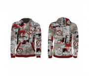 Pulover s kapuco Borderlands 3 "Propaganda" Cut & Sew Zipper Hoodie, L GE6519L 