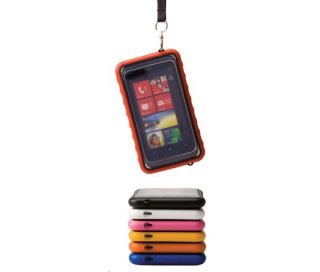 Krusell Mobile Case SEALABOX waterproof Mobile case Red large (iPhone, Galaxy, stb.) Mobile