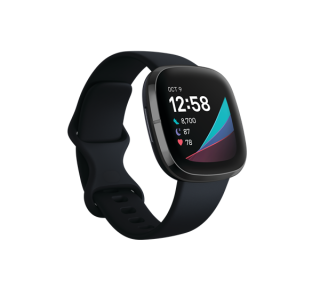 Fitbit Sense 40 mm AMOLED Grafit GPS (satelit) Mobile