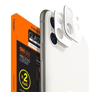 Spigen Glass FC Apple iPhone 11 kaljena folija za objektiv kamere, bela, 2 kosa Mobile