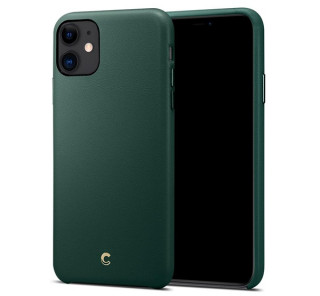 Spigen Ciel Cyrill Apple iPhone 11 Forest Green, usnjena torbica, zelena Mobile