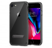 Ovitek za zadnji pokrov Spigen Ultra Hybrid Apple iPhone SE (2020)/8/7 Jet Black 