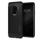 Ovitek Spigen Rugged Armor za Samsung Galaxy S9+ Matte Black, črn 