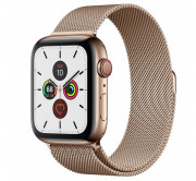 Pametna ura Apple Watch Series GPS+Cellular, 44 mm, nerjaveče jeklo, zlat/zlat pas 