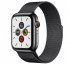 Apple Watch Series GPS+Cellular pametna ura, 44 mm, nerjaveče jeklo, siv/črn pas thumbnail