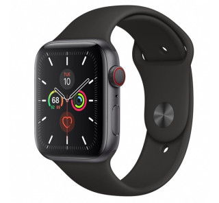 Apple Watch Series GPS+Cellular pametna ura, 44 mm, aluminijasto siva/črna Mobile