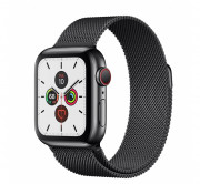 Apple Watch Series GPS+Cellular pametna ura, 40 mm, nerjaveče jeklo, siv/črn pas 