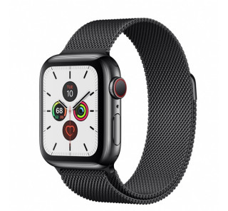 Apple Watch Series GPS+Cellular pametna ura, 40 mm, nerjaveče jeklo, siv/črn pas Mobile