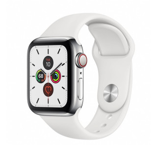 Apple Watch Series GPS+Cellular pametna ura, 40 mm, nerjaveče jeklo, siva/bela Mobile