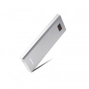 AWEI P91K kovinski Powerbank 8000 mAh z LCD zaslonom srebrne barve 