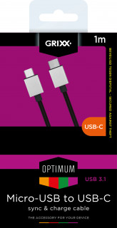 GRIXX OPTIMUM USB - MICRO USB Hitri podatkovni in polnilni kabel Najlon m Mobile